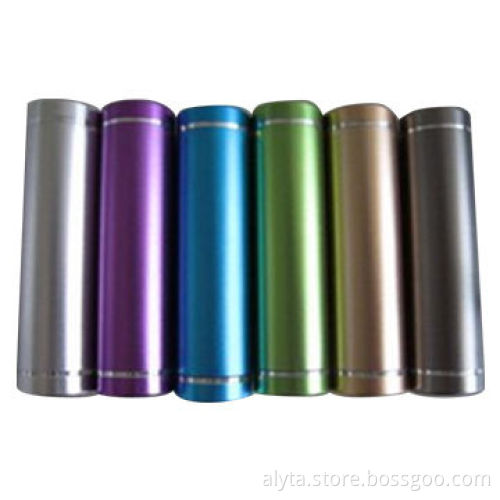 Round Lipstick Shape Mobile Power Supply (Aluminum Alloy Shell) (1800MAH)